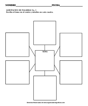 Mapa conceptual agrupar palabras de un tema