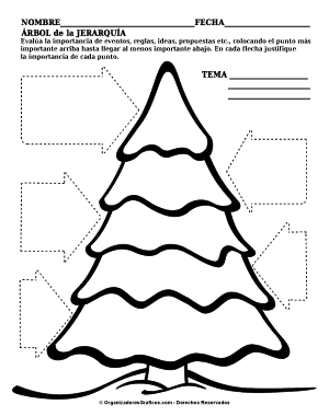 organizador para niños de Árbol de Jerarquía